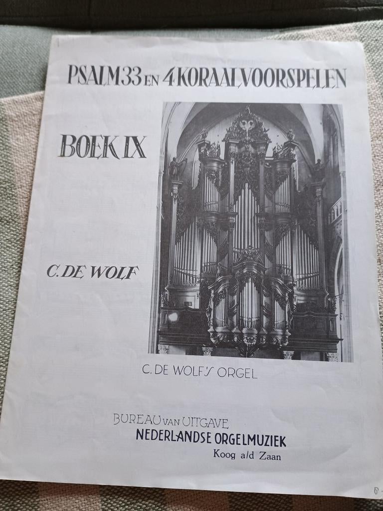 Psalm 33 en 4 koraalvoorspelen, Ophalen of Verzenden, Gebruikt, Religie en Gospel, Orgel