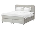 IKEA DUNVIK boxspring 160200 cm – Gunnared beige – RVS poot, Huis en Inrichting, Ophalen, Gebruikt, Beige, Tweepersoons