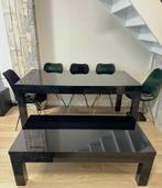 Salon/eettafel zwart, Huis en Inrichting, Complete inboedels, Ophalen of Verzenden