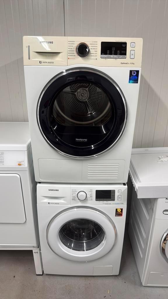 Samsung Wasmachine & Warmtepompdroger Set - 8KG, Witgoed en Apparatuur, Wasmachines, Zo goed als nieuw, Voorlader, 6 tot 8 kg