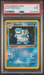 2/102 base blastoise psa 9, Hobby en Vrije tijd, Verzamelkaartspellen | Pokémon, Ophalen of Verzenden, Zo goed als nieuw, Losse kaart