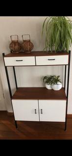 Simpla Lux Vintage Rek wandsysteem, Huis en Inrichting, Kasten | Dressoirs, Gebruikt, Met lade(s), 25 tot 50 cm, Overige houtsoorten