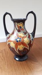 Arnhems Gelria plateel vaas amphoor, Ophalen of Verzenden