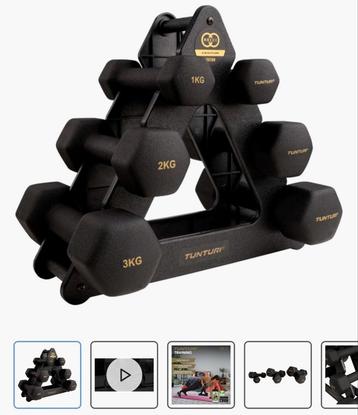 Tunturi Dumbbell set 1tm3 kg beschikbaar voor biedingen