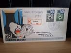 Nederland 1957, FDC E32, beschreven,open klep, catwrde 18,20, Ophalen of Verzenden, Beschreven, Nederland