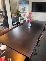 industriële metalen tafel 238x100, Ophalen, 200 cm of meer, 50 tot 100 cm, Zo goed als nieuw