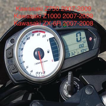 Km teller behuizing Kawasaki Z750 Z1000 ZX6R 2007-2009 beschikbaar voor biedingen