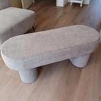 Nieuw! By-Boo Bankje Rama /interieurbankje/halbank 120x45x45, Ophalen, Minder dan 50 cm, Stof, Ovaal