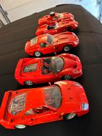 5 stuks Ferrari schaalmodel 1:18 met werk, Hobby en Vrije tijd, Modelauto's | 1:18, Ophalen of Verzenden, Bburago