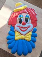Wanddecoratie Clownhoofd 57x99 cm, Ophalen, Zo goed als nieuw, Versiering, Carnaval