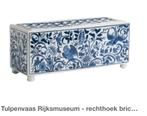 Tulpenvaas van het Rijksmuseum (incl. bloemen), Blauw, Aardewerk of Porselein, Ophalen of Verzenden, Zo goed als nieuw