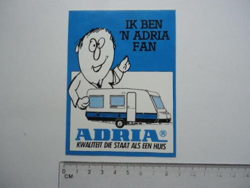 sticker oud ADRIA FAN caravan strip retro kamperen camper, Verzamelen, Stickers, Zo goed als nieuw, Bedrijf of Vereniging, Verzenden