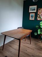 Vintage eettafel ‘Milaan’ – Louis van Teeffelen, Huis en Inrichting, Tafels | Eettafels, Ophalen, Teakhout, 50 tot 100 cm, Zo goed als nieuw
