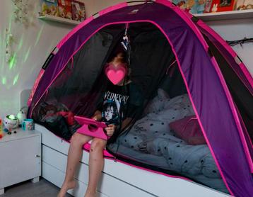 Deryan bedtent 90 x 200 cm paars roze beschikbaar voor biedingen