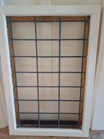 Antiek Glas in lood raam, Doe-het-zelf en Verbouw, Glas en Ramen, Ophalen, Gebruikt, Minder dan 80 cm, Glas in lood