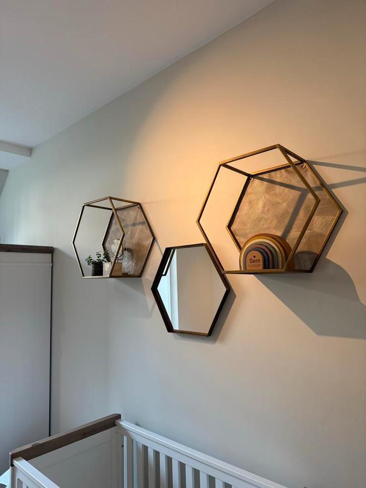 Light&Living Wandrekken & Spiegels - Set, Huis en Inrichting, Woonaccessoires | Wandplanken en Boekenplanken, Zo goed als nieuw