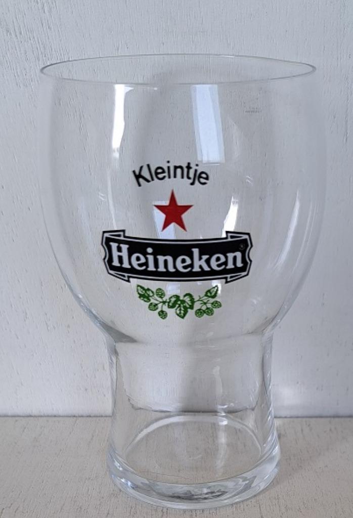 Heineken Bierglas Kleintje met logo 2, Verzamelen, Biermerken, Gebruikt, Glas of Glazen, Heineken, Ophalen of Verzenden