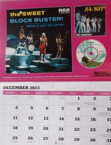 GLAMROCK - kalender/ Mud/Slade/The Sweet/T.Rex/Bowie/ beschikbaar voor biedingen