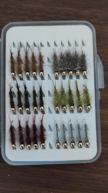 Doos nieuwe verzwaarde tungsten nimfen beschikbaar voor biedingen