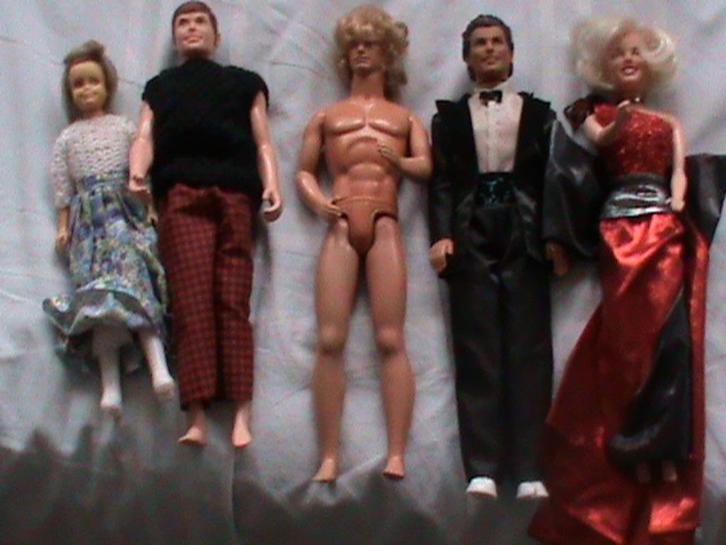 5 Barbie poppen, Verzamelen, Poppen, Gebruikt, Pop, Ophalen of Verzenden