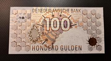 biljet 100 gulden 1992 - nieuwstaat beschikbaar voor biedingen