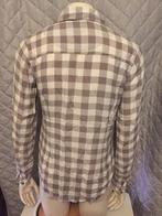 Yessica geblokte blouse maat 38 (2b28), Tweedehands verkoop, Bruin, Ophalen of Verzenden, Tweedehands verkoop