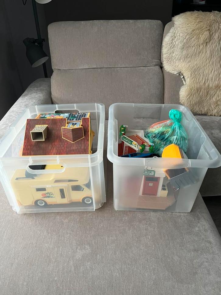 Heel veel Playmobil o.a. grote camping en paardentrailer, Verzamelen, Speelgoed, Zo goed als nieuw, Ophalen of Verzenden