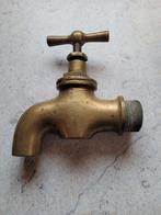 Vintage grote zware messing waterkraan, Antiek en Kunst, Ophalen of Verzenden, Koper