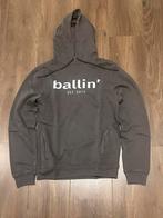 Ballin Hoodie XS – Grijs met witte tekst (heren), Ophalen of Verzenden, Zo goed als nieuw, Grijs, Ballin