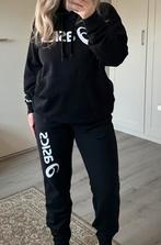Asics trainingspak zwart met hoodie en joggerpants, Zwart, Maat 42/44 (L), Ophalen of Verzenden, Zo goed als nieuw