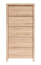 VOORRAAD Halfhoge Sonoma eiken ladekast zonder grepen NIEUW, Huis en Inrichting, Kasten | Ladekasten, Overige materialen, 5 laden of meer