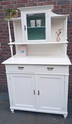 Vintage landelijke buffetkast wit, Huis en Inrichting, Kasten | Buffetkasten, Ophalen, Gebruikt, 100 tot 150 cm, 150 tot 200 cm