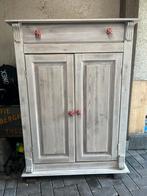 Meidenkast van massief grenen hout, Kinderen en Baby's, Kinderkamer | Commodes en Kasten, Ophalen, Gebruikt, Kast, 105 cm of meer