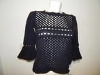 BA&SH zwarte open gewerkte trui mouwen uitlopend xs/s, Verzenden, Zwart, Zo goed als nieuw, Ba&sh
