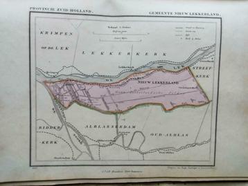 119 / Nieuw Lekkerland / Elshout / Litho 1867 Kuyper  ZH beschikbaar voor biedingen