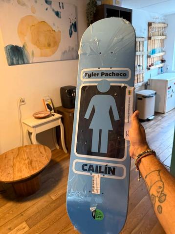 Girl Skateboard Deck Tyler Pacheco 7.875” Nieuw in plastic beschikbaar voor biedingen