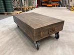 Salontafel  ‘industrial’, Ophalen, 100 tot 150 cm, 50 tot 100 cm, Zo goed als nieuw