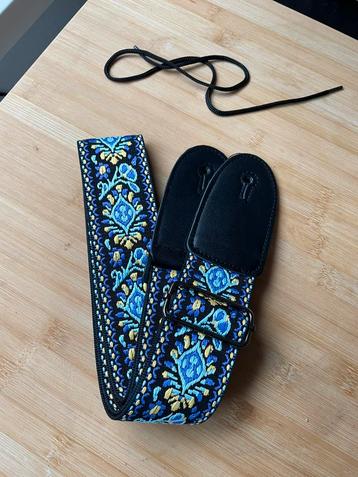 Gitaarband / Riem - Blauw beschikbaar voor biedingen