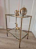 Hollywood Regency Maison Baques faux bamboo bijzettafeltje, .., .., Gebruikt, Hollywood Regency vintage design mid century