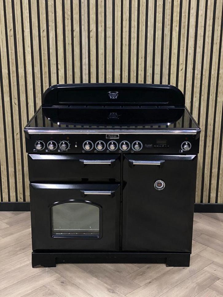 Falcon Fornuis 100CM Inductie + Pizza oven + Hete Lucht, Witgoed en Apparatuur, Fornuizen, Zo goed als nieuw, Vrijstaand, Inductie