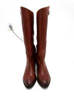 Nieuwe cognac leer Bronx Fe-Lise hoge knie laarzen 39, Hoge laarzen, Bruin, Verzenden, Nieuw