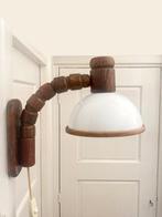 Vintage Steinhauer 70s buigbare paddenstoel wandlamp, Ophalen, Gebruikt, Hout, Seventies