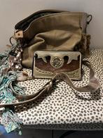 Mooie tas met bijpassende portemonnee, Ophalen of Verzenden, Gebruikt, Beige, Handtas