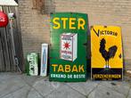 Vintage Ster Tabak Emaille Reclamebord, Ophalen, Reclamebord, Gebruikt, .
