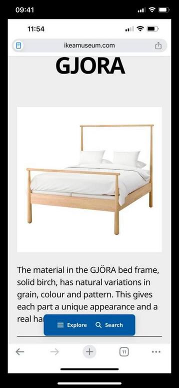 Gjora bedframe 160 bij 200, inclusief lattenbodem - afbeelding 3