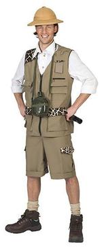 Carnavalskleding Heer - Safari/Jungle/Avonturier 8 stuks, Maat 52/54 (L), Carnaval, Ophalen of Verzenden, Zo goed als nieuw