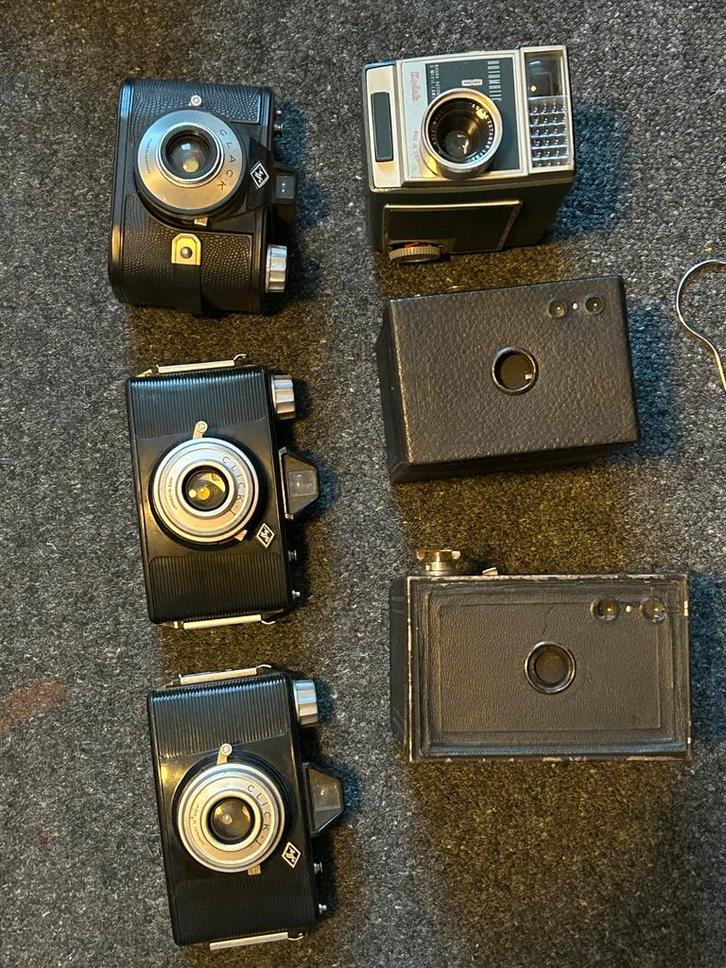 Vintage Foto Box & Agfa Click Clack Collectie, Audio, Tv en Foto, Fotocamera's Analoog, Gebruikt, Compact, Overige Merken, Ophalen of Verzenden