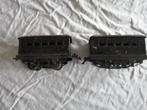 antiek zeer oude speelgoed trein baan wagons opknappers, Ophalen of Verzenden