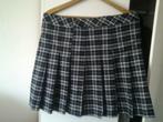 geplooide geruite rok top dames maat 42 marieneblauw uniek, Maat 42/44 (L), Zo goed als nieuw, Boven de knie, Verzenden