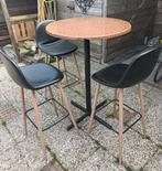 Barkrukken met statafel, Huis en Inrichting, Barkrukken, 2 krukken, Ophalen, Gebruikt, 60 tot 90 cm